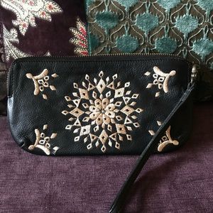 This lucky brand wristlet/wallet is perfect for an evening.